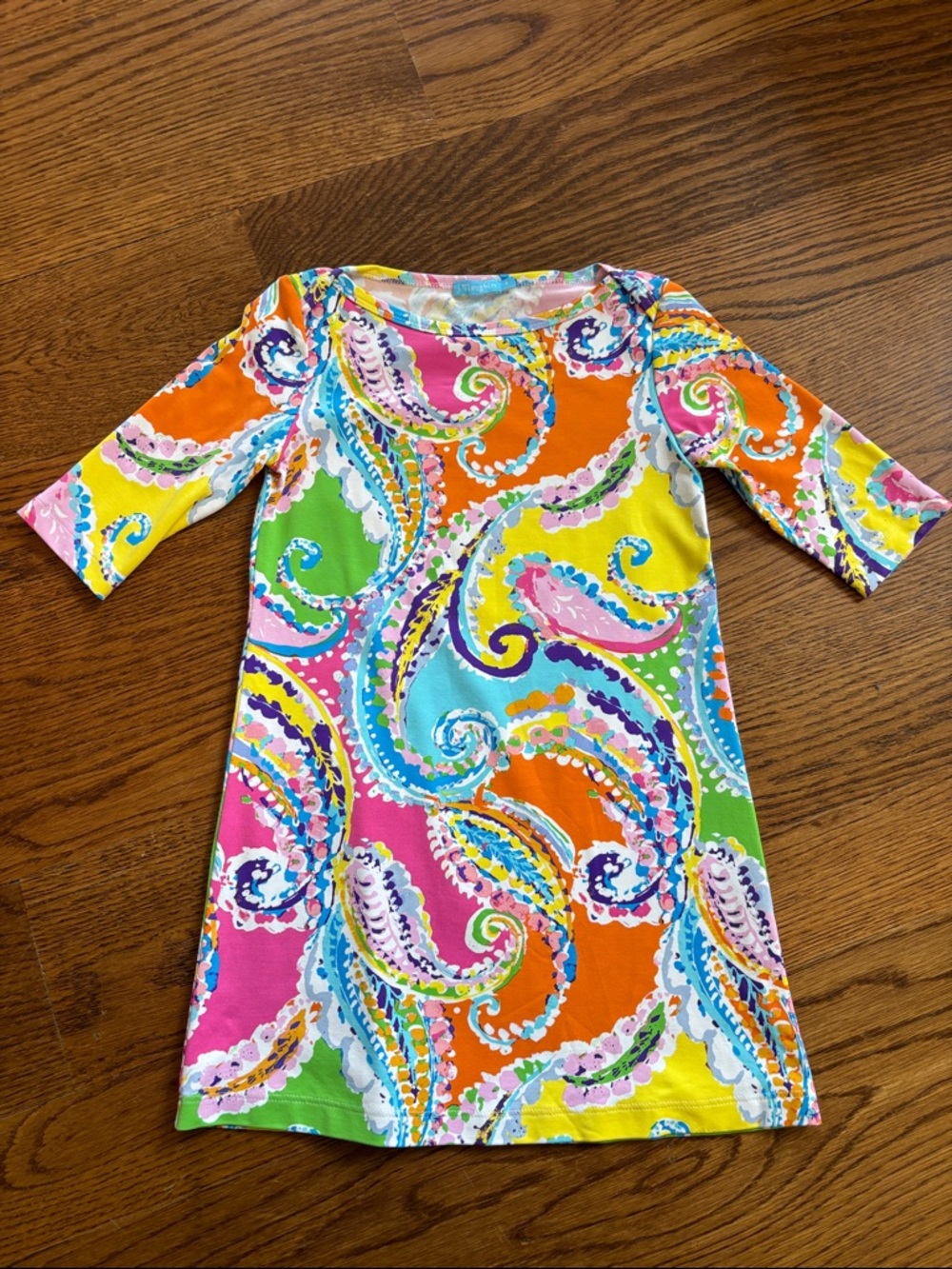 Girls' Bright Paisley A-Line Dress - Multicolor